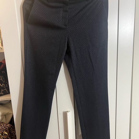 Theory Pants - NWT Theory Navy and Gray Patterned Trousers